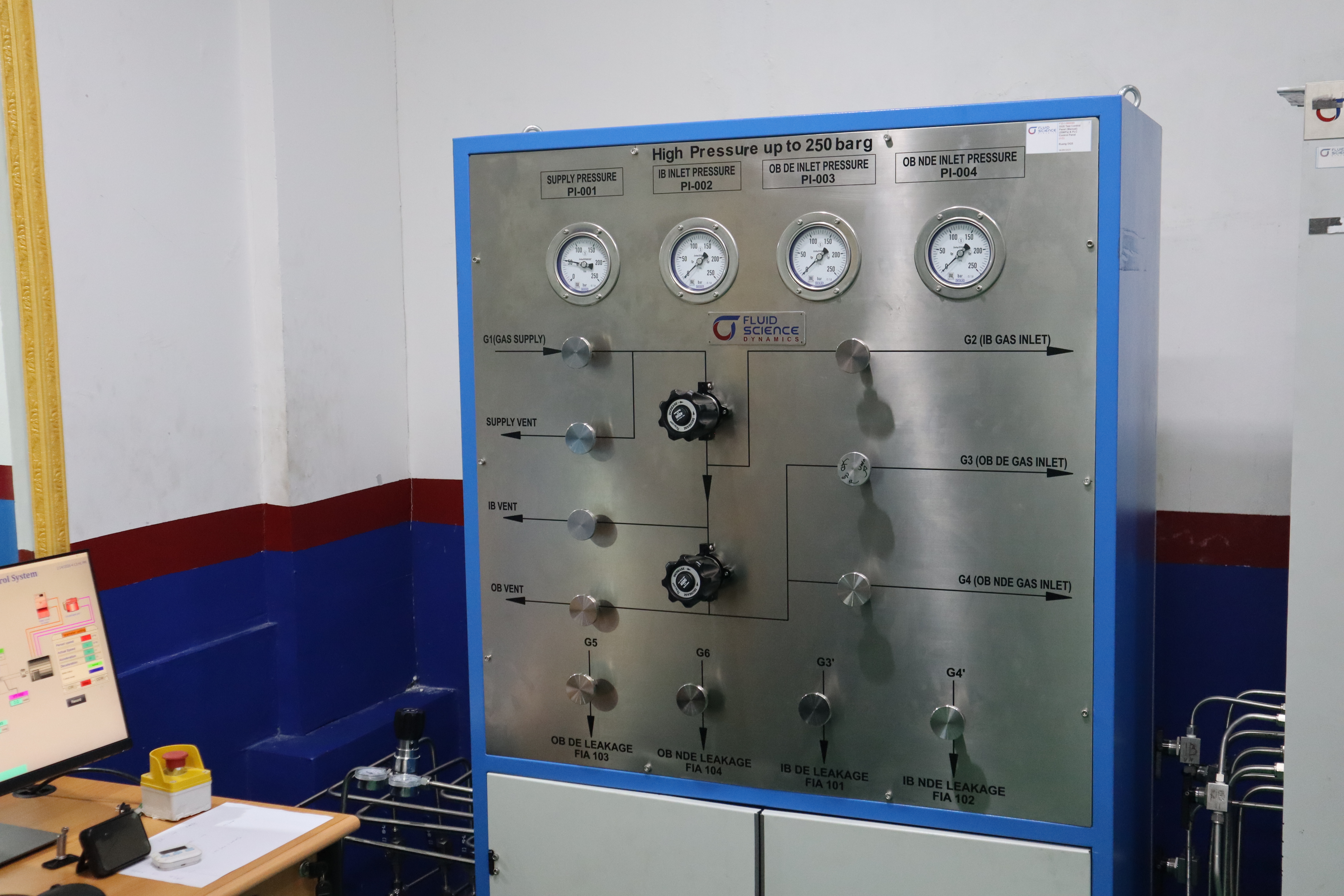High Pressure test DGS up to 250 bar